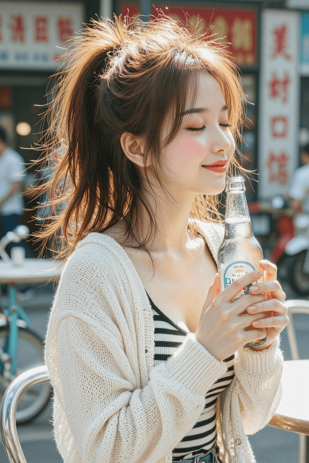 AI generated: A photorealistic, ultra-detailed, and cinematic lifestyle photograph of a stunningly beautiful young...