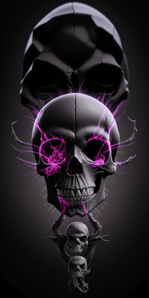 AI generated: create a unique logo for me;rfktrstyle A skull made up of different organs of the body, 16k, high qu...