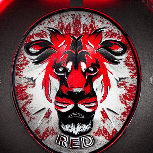 AI generated: Red lion ,4k,HD details
