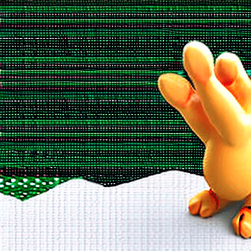 AI generated: Simple Orange striped tabby kitten, white legs, green eyes, with paws facing forward and out, like a...
