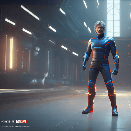 AI generated: Jon Bon Jovi as "Atom", Marvel, full body, character concept, cinematic lighting, cinematic atmosphe...