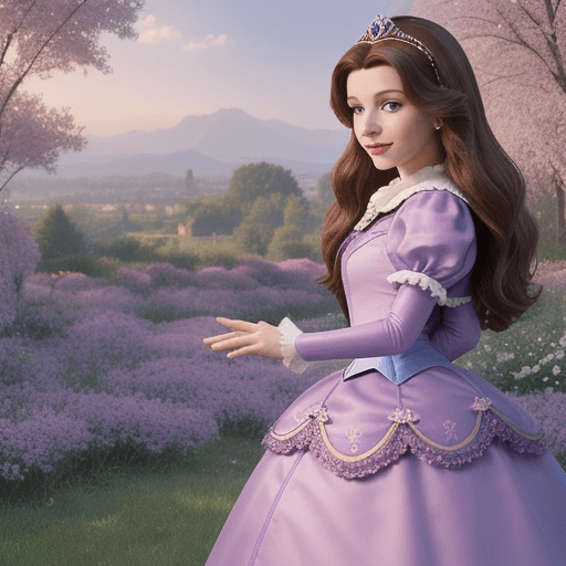 AI generated: sofia the first from disney