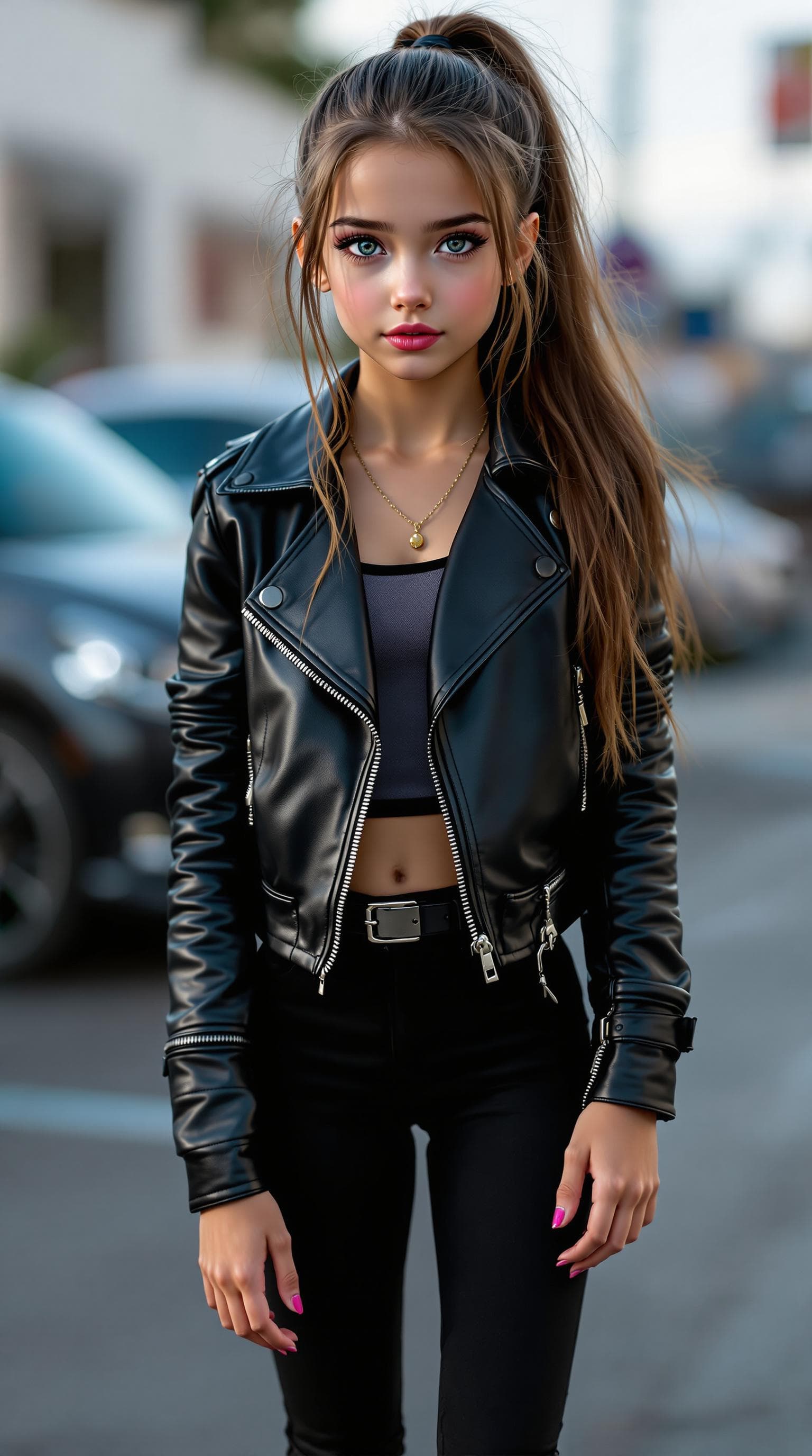 AI generated: a professional photo of a exceptionally beautiful girl in the world (age 11), (eleven year old), hig...