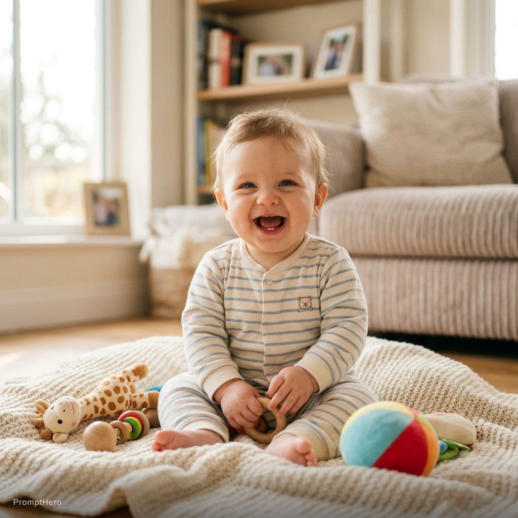 AI generated: happy baby