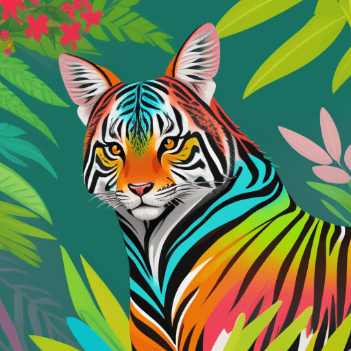 AI generated: nature
natural
vibrant
color
colorful
background
backdrop
flora
fauna
wild
wildlife
animal
ai
genera...