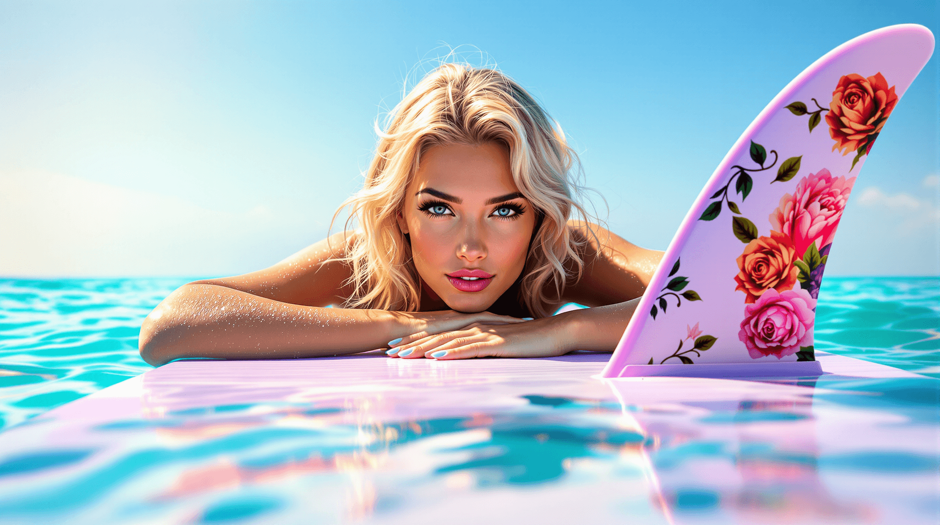 AI generated: A Stunning Blonde Woman (ethnicity:1.2, age:1.1, body type:1.1, pose:1.2, expression:1.2, detailed c...