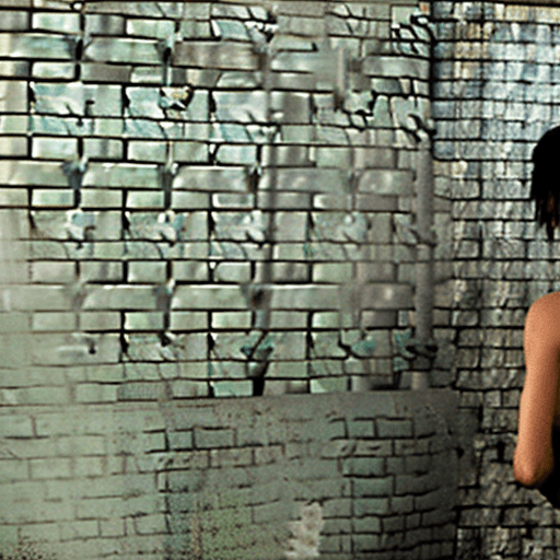 AI generated: Ellie from The Last of Us taking a shower.
