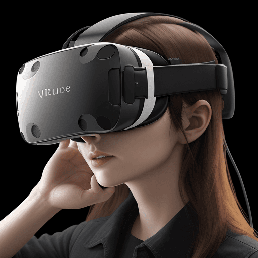AI generated: an immersive looking VR headset