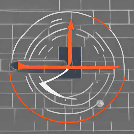 AI generated: An electric motor with a circular arrow indicating speed.