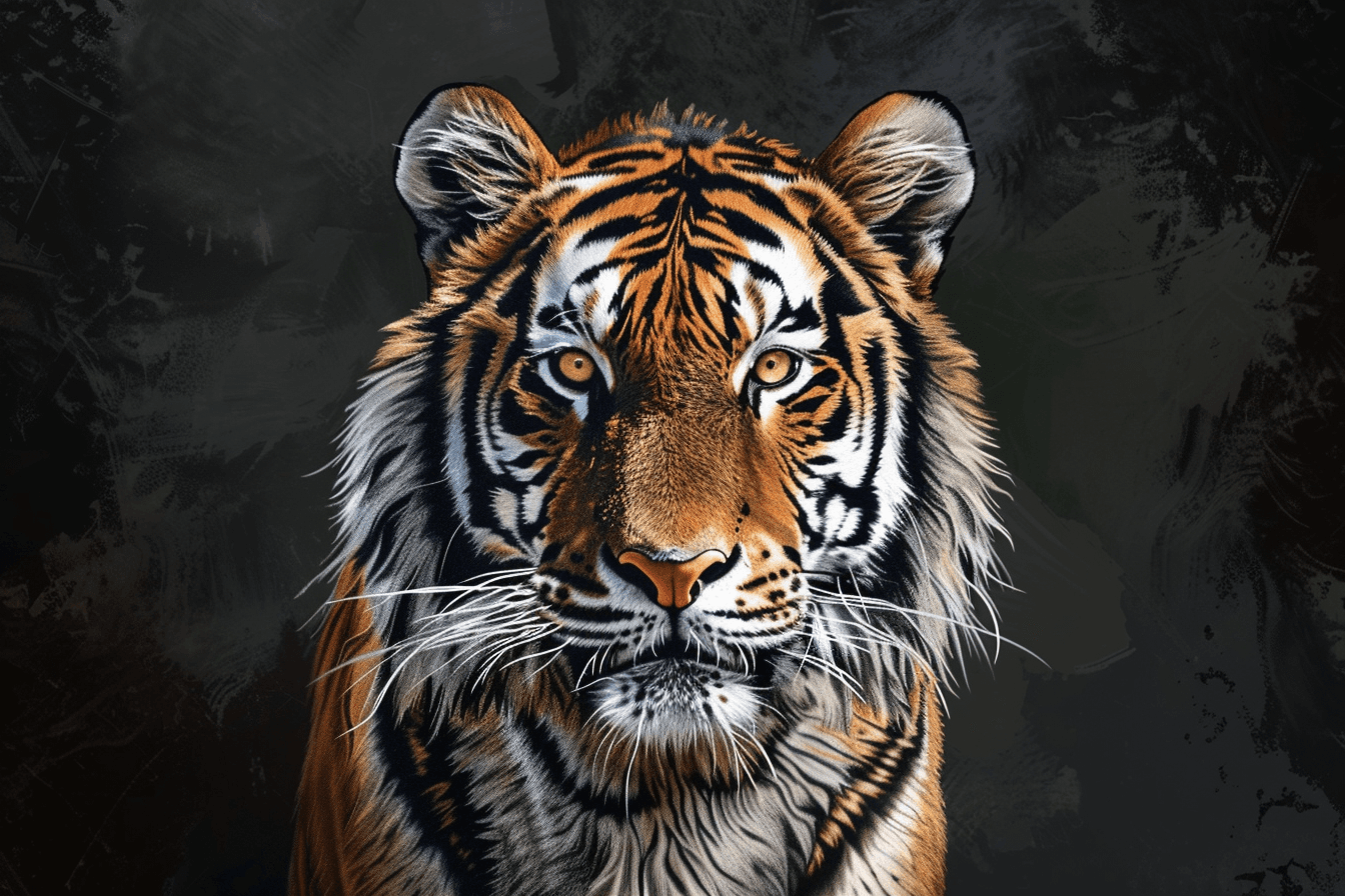 AI generated: tiger Hyperrealism, premium vector --ar 3:2 --v 6.0