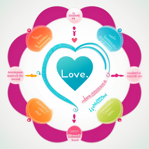 AI generated:  relationship and life coach logo , joyful color  ,beautiful , godly , in text form, more detail, de...