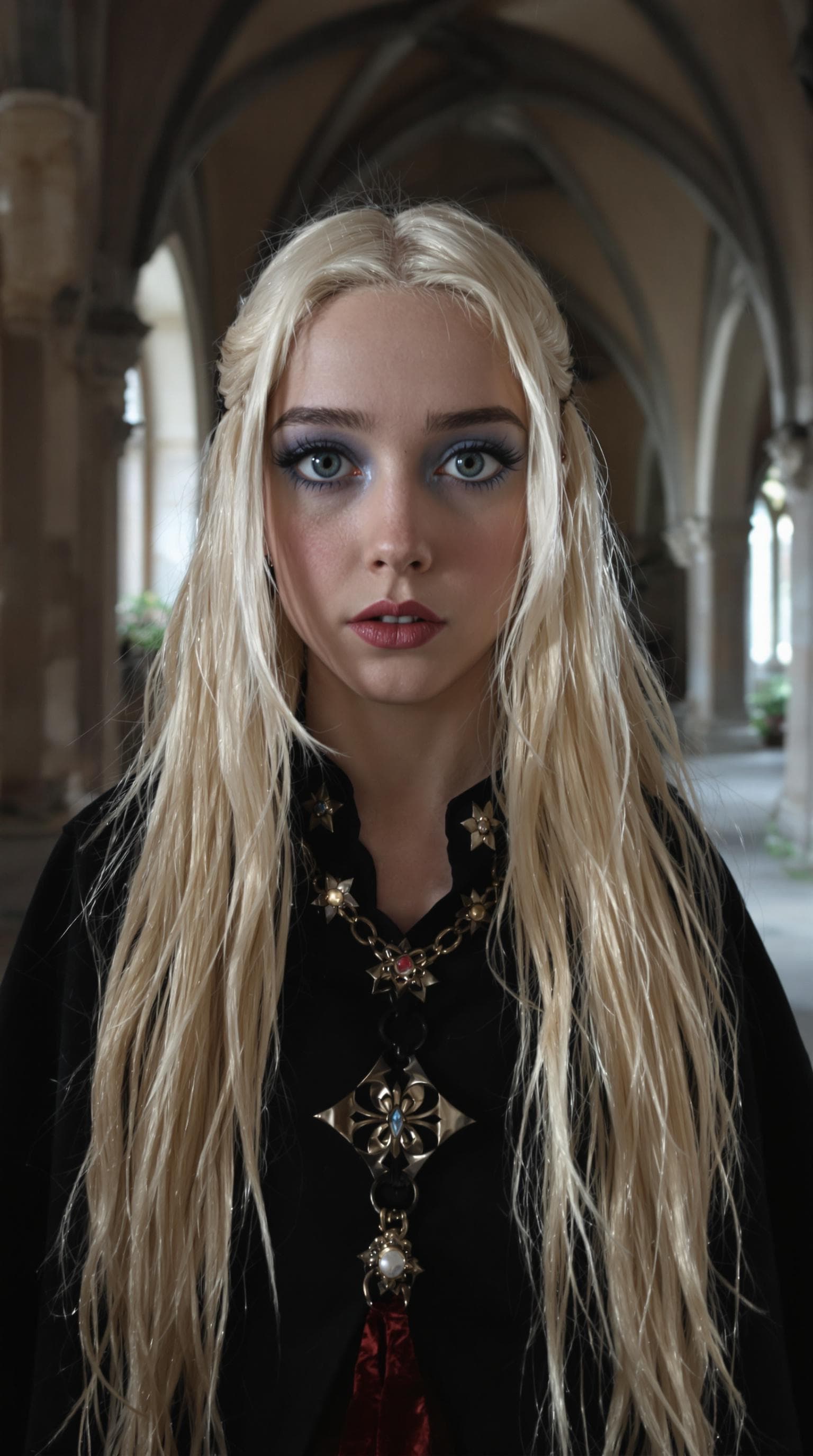 AI generated: a professional photo of a exceptionally beautiful in the world, Preacher the vampire hunter (age 10)...