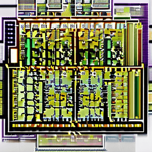 AI generated: A figure in a dark suit and tie stands against a backdrop of intense digital glitches. The figure's ...