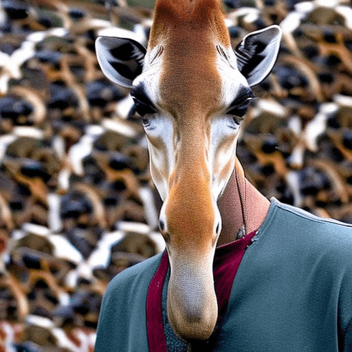 AI generated: gay giraffe sucking on giraffe cock.