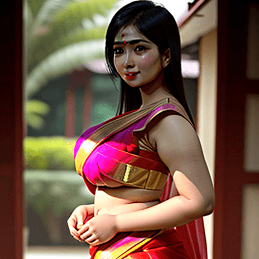 AI generated: Dibiya full screen photo full details photography full Asian 25 year old woman, big chest, big ass, ...
