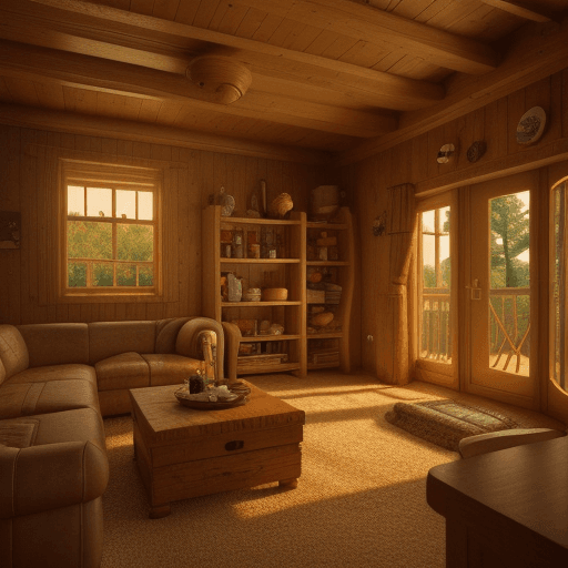 AI generated: Homer Simpsons, cozy atmosphere; 8k, intricate detail, photorealistic, realistic light, wide angle, ...