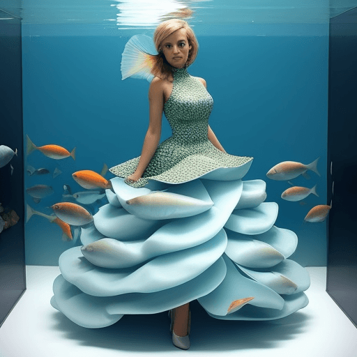AI generated: DressedDress ideas from fish idea of ​​fish