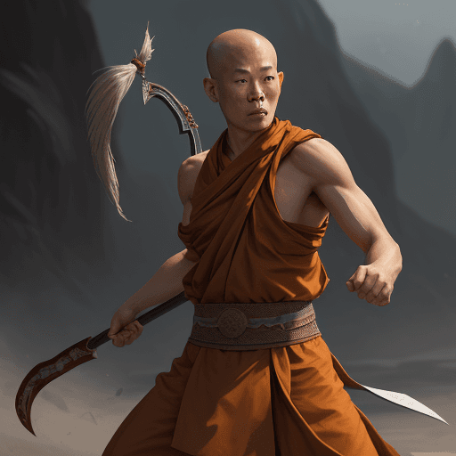 AI generated: Warrior Monk
