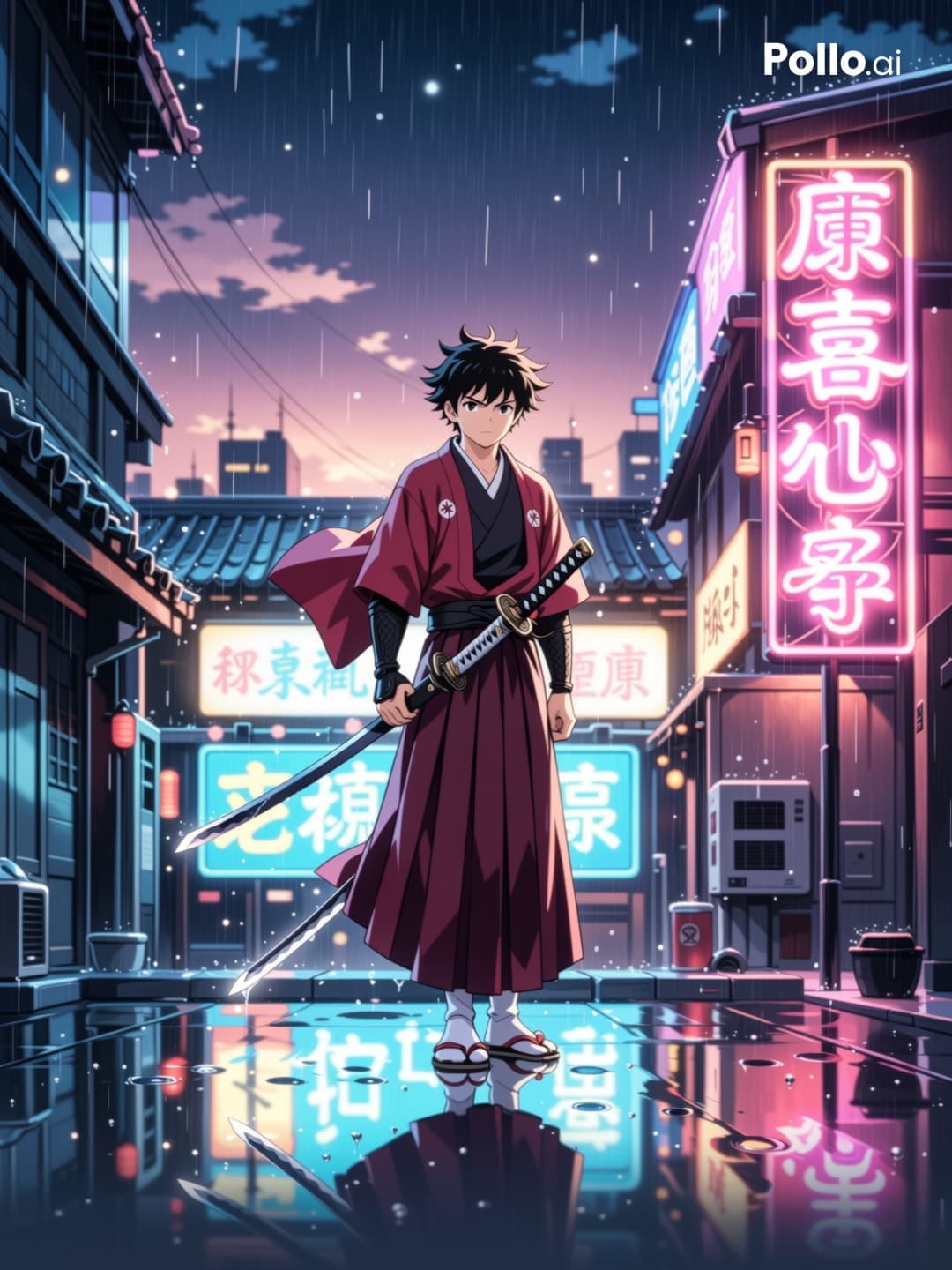 AI generated: rainy day
