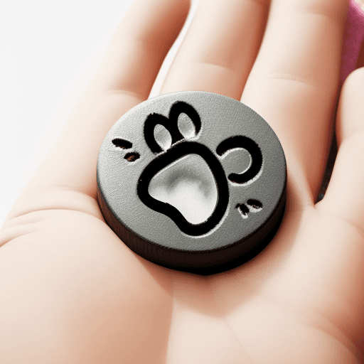 AI generated: cat paw stamp image