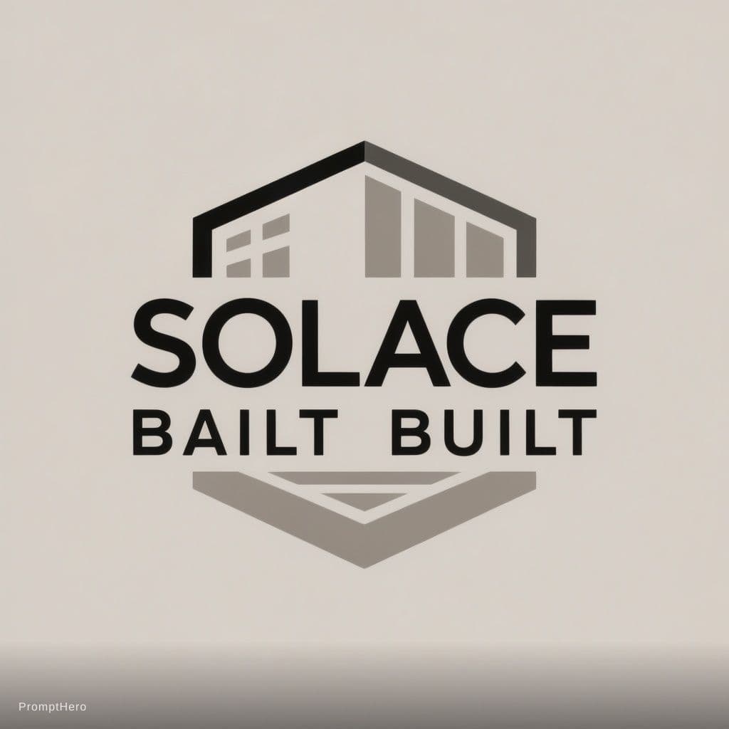 AI generated: create a minimalistic logo for my building company. The logo should prominently feature our company ...