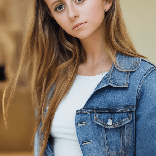 AI generated: Emma Chamberlain, nsfw0, looking at viewer, six pack, beautiful, xxx, young, attractive, topless, no...