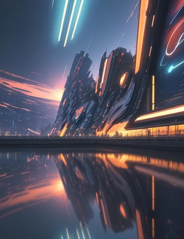AI generated: DEscenery, Futurism, Heartwarming, Screen-Space Reflections, RenderWare engine, Romanticist, Impasto...