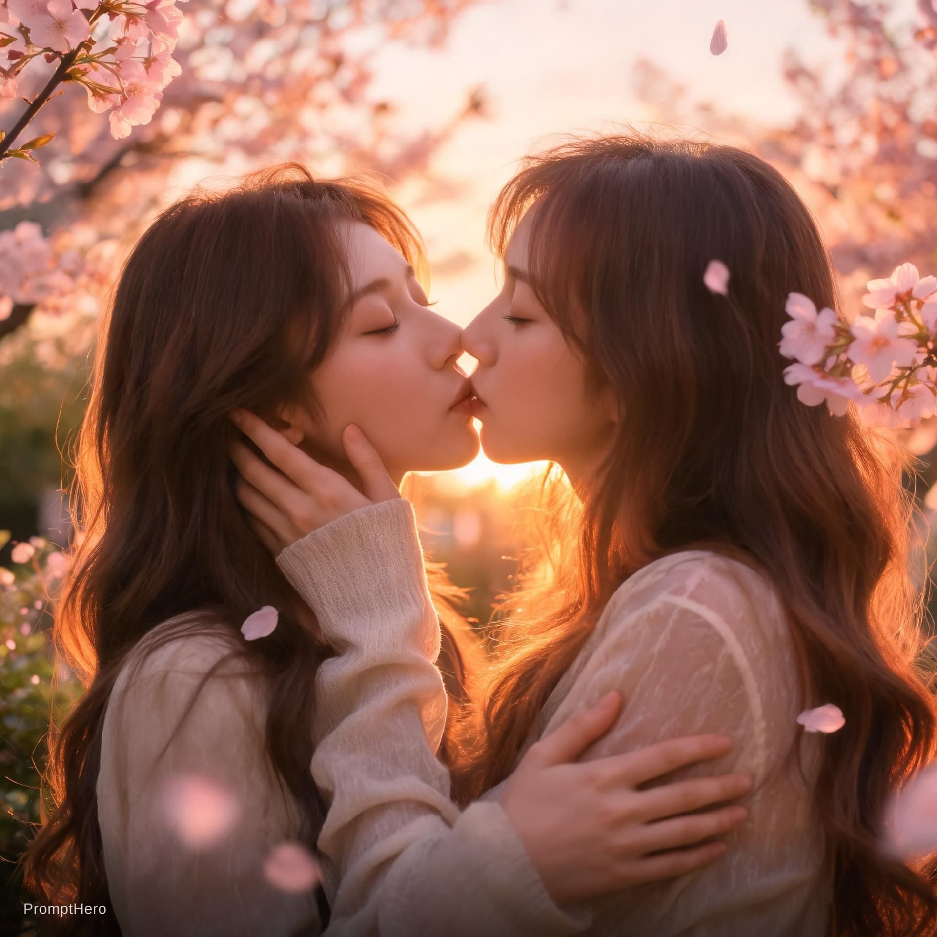 AI generated: .lesbian kissing

