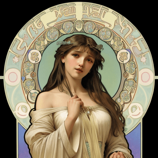AI generated: Alphonse Mucha