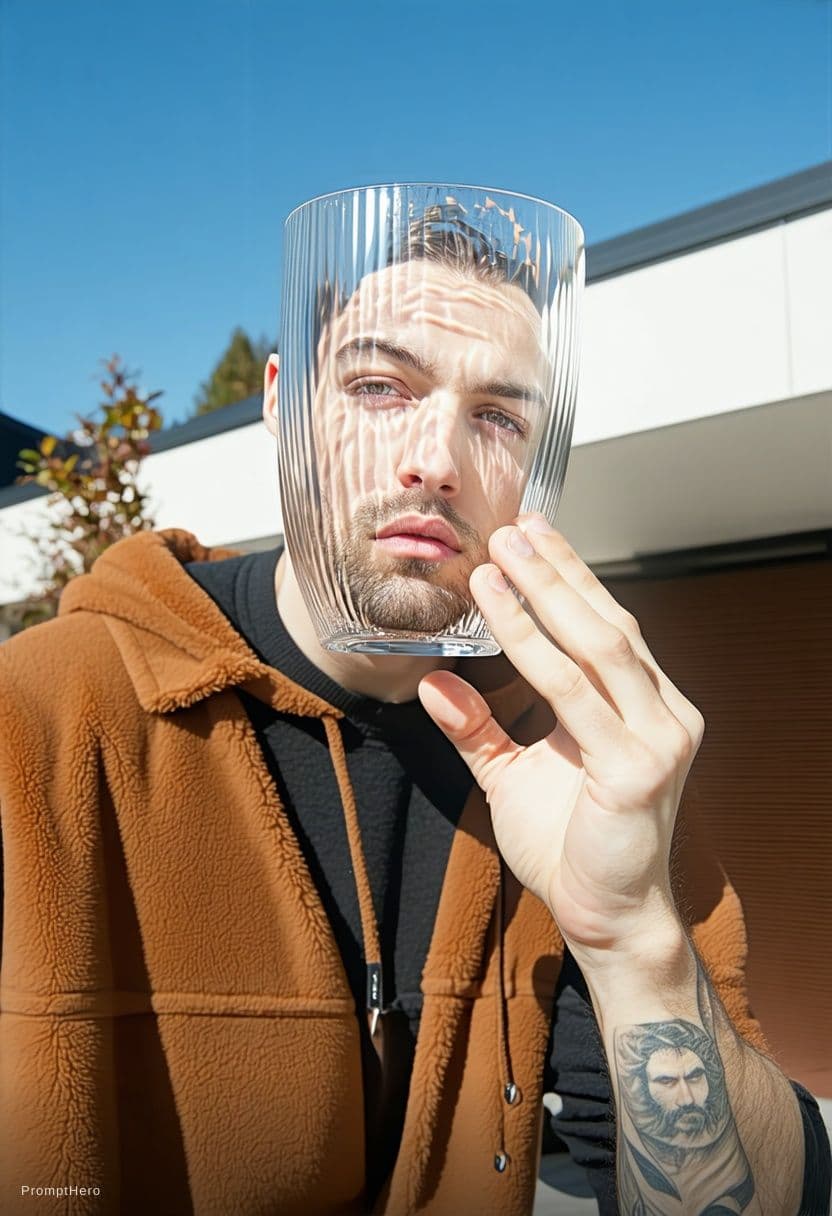AI generated: Remove that glass then open his face