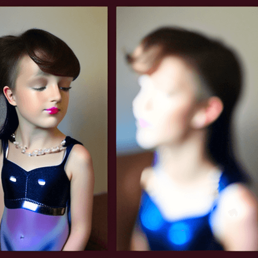 AI generated: femboy, nude, small penis, chastity cage, blushing cheeks, embarrassed, corset