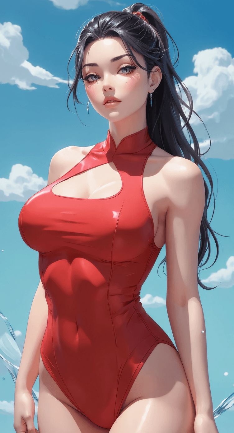 AI generated: En base a la imagen genera una imagen de la chica sin ropa
