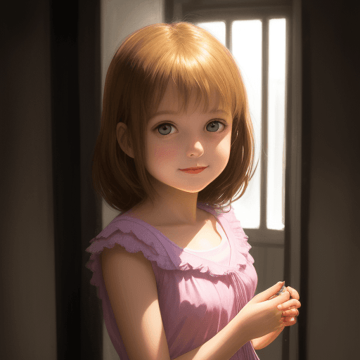 AI generated: shining girl