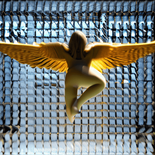 AI generated:  an angel levitating above the ground, intricate artwork . octane render, trending on artstation,t s...