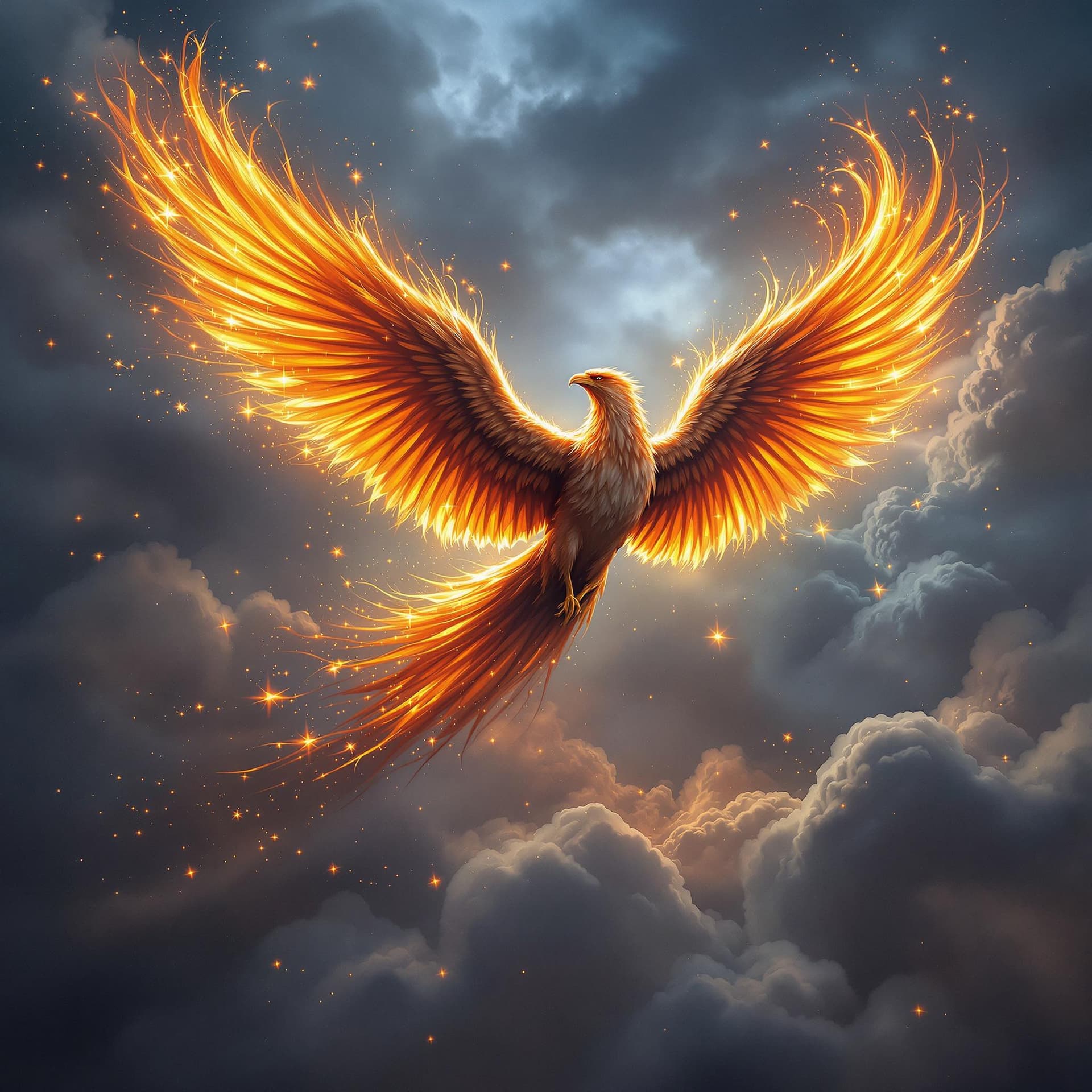AI generated: PHOENIX AUS DER ASCHE, PICTURE FOR AN MOVIE POSTER, HYPER REALISTIC