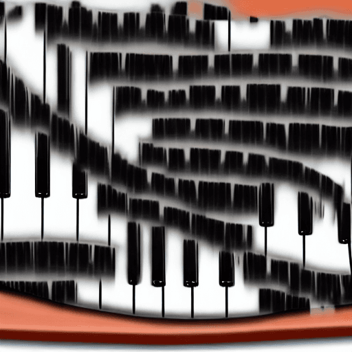 AI generated: Bones keyboard piano
