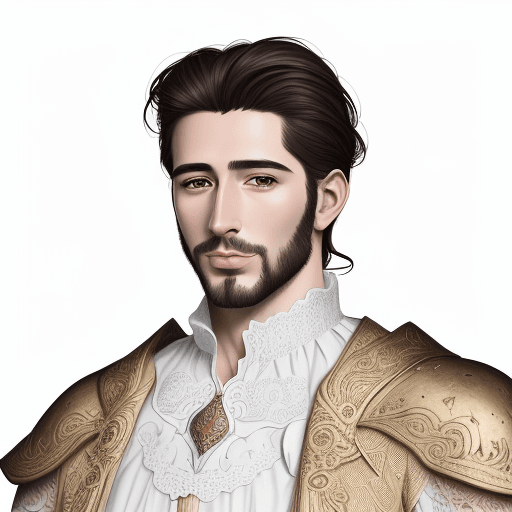 AI generated: sketch of a beautiful Spanish man, hyper-realistic, detailed, white background --ar 63:128 --quality...