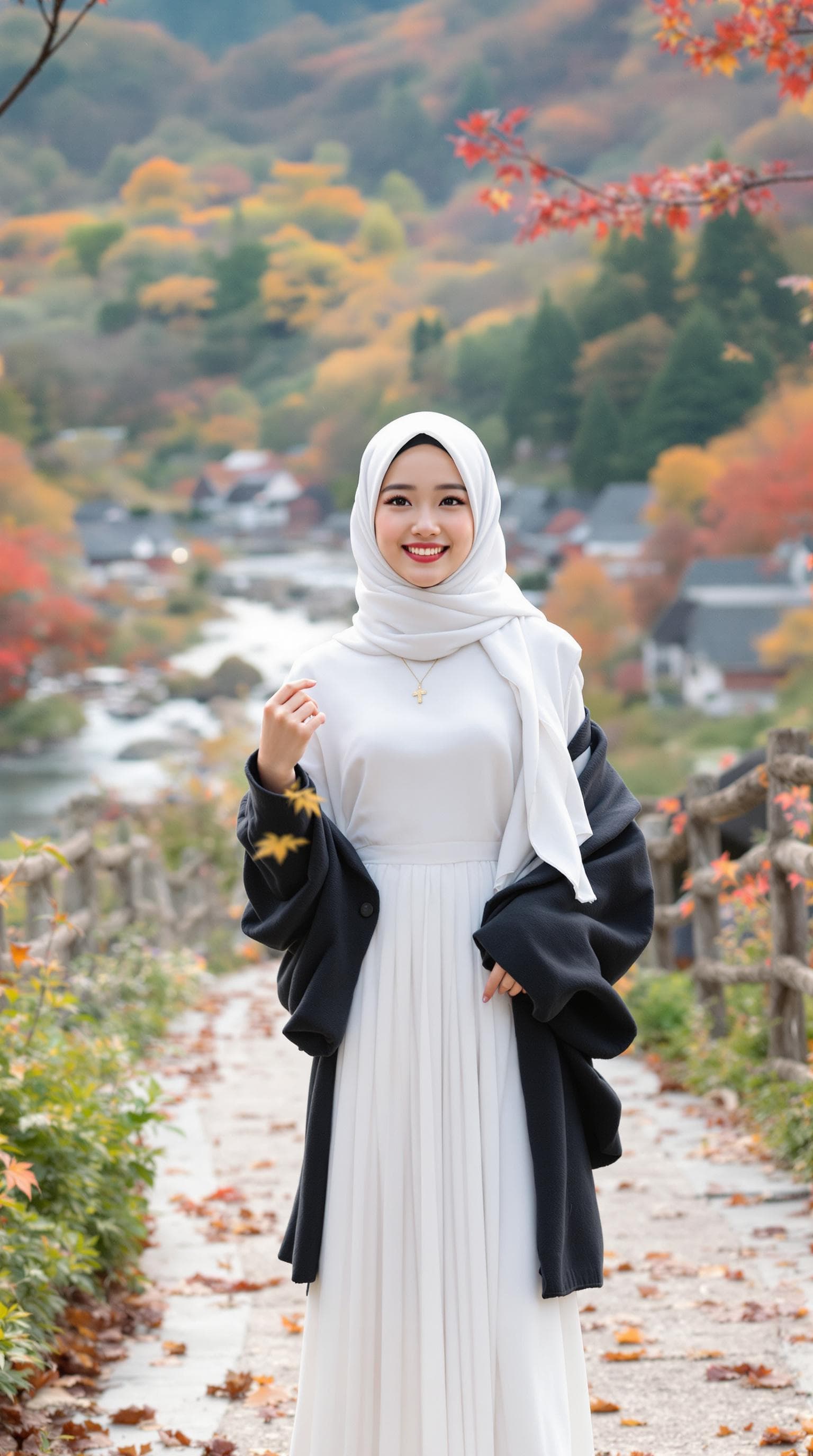 AI generated: realistic, japanese girl, beautiful girl, ulzzang face, shot front middle, upper body, happy, white ...