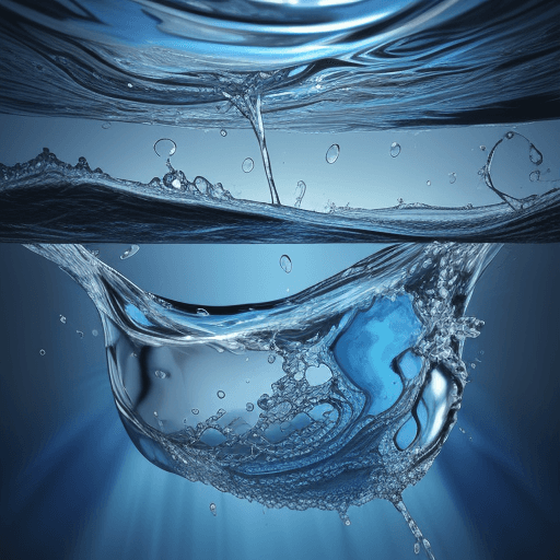AI generated: memory of water, cellular connection