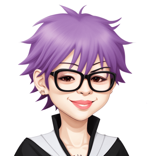 AI generated: Ako Kamo caricature  --niji 5