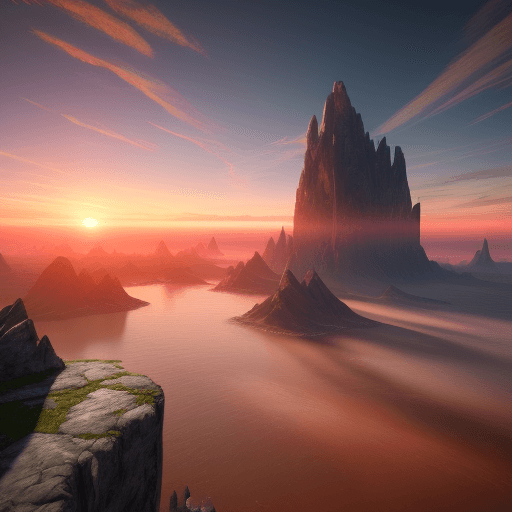 AI generated: World coming up over the horizon like a sunrise, free flowing energy, high definition 4k HDR unreal ...