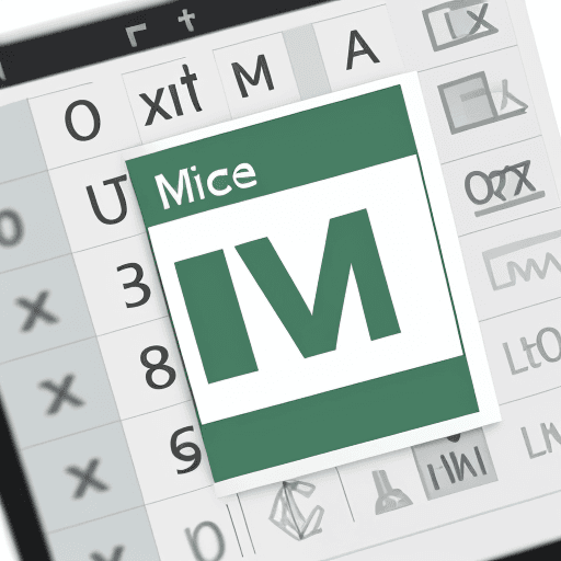 AI generated: Photo of a Microsoft excel icon , white background 