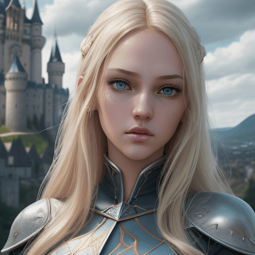 AI generated: Wizard Girl. Beautiful face. Slender body. Realistic face. Detailed face. Detailed eyes. Symmetrical...