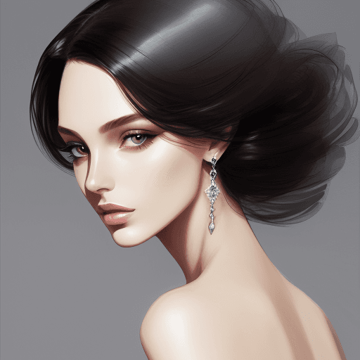AI generated: fashion illustration, elegant and beautiful face, in the style of René Gruau --ar 1:2