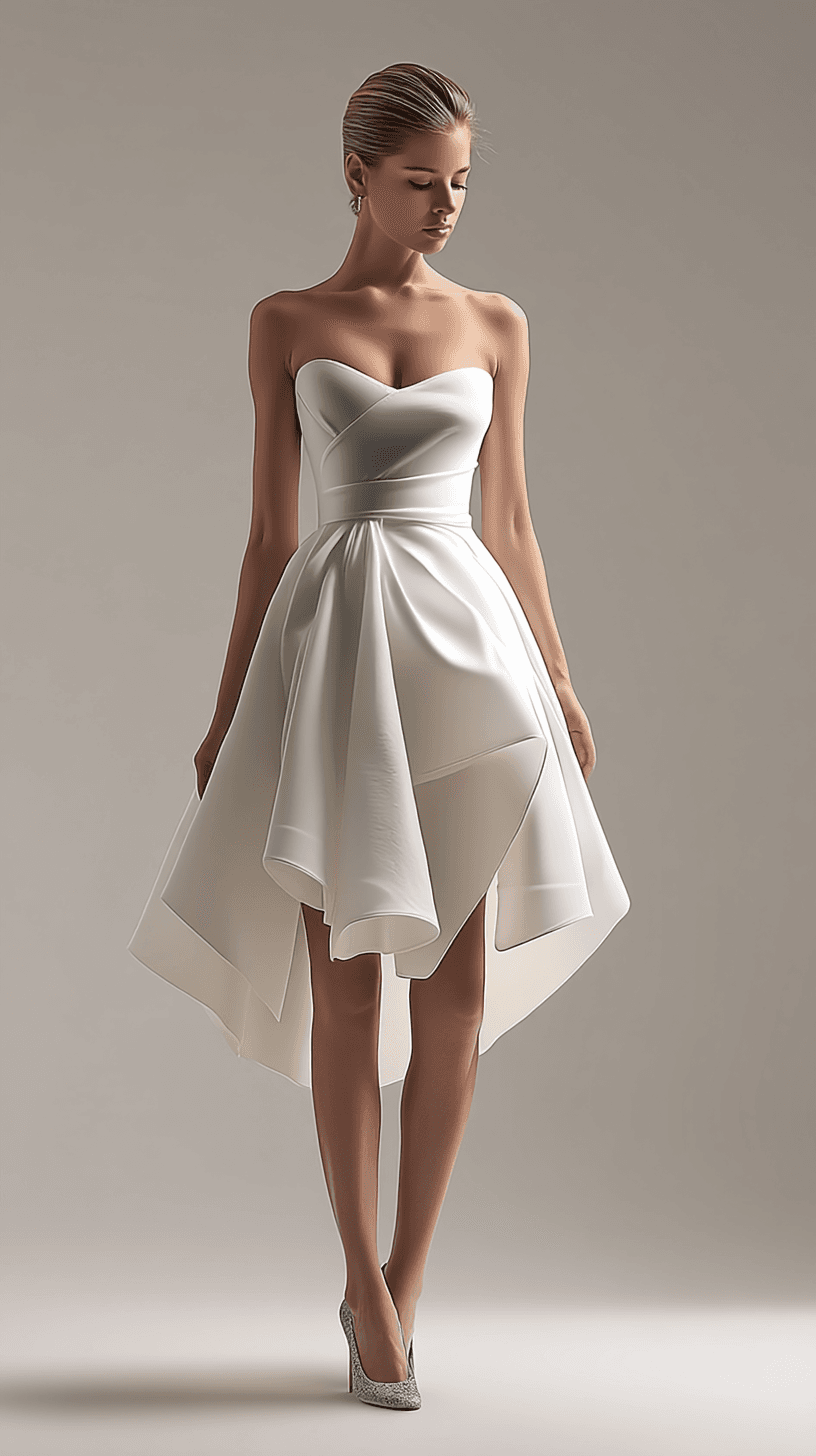 AI generated: A dress, minimalist style