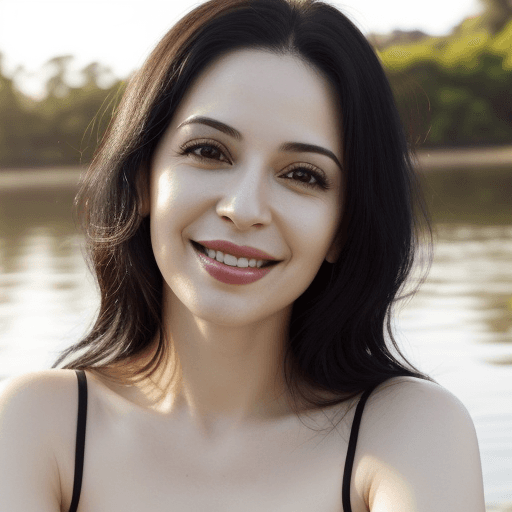 AI generated: 36 years old, Brazilian, pale skin, black hair, brown eyes, Gorgeous, beautiful, best quality, best ...