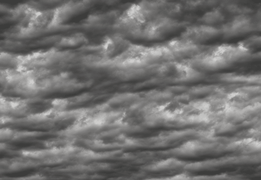 AI generated: cartoonish greyscale full of storny clouds