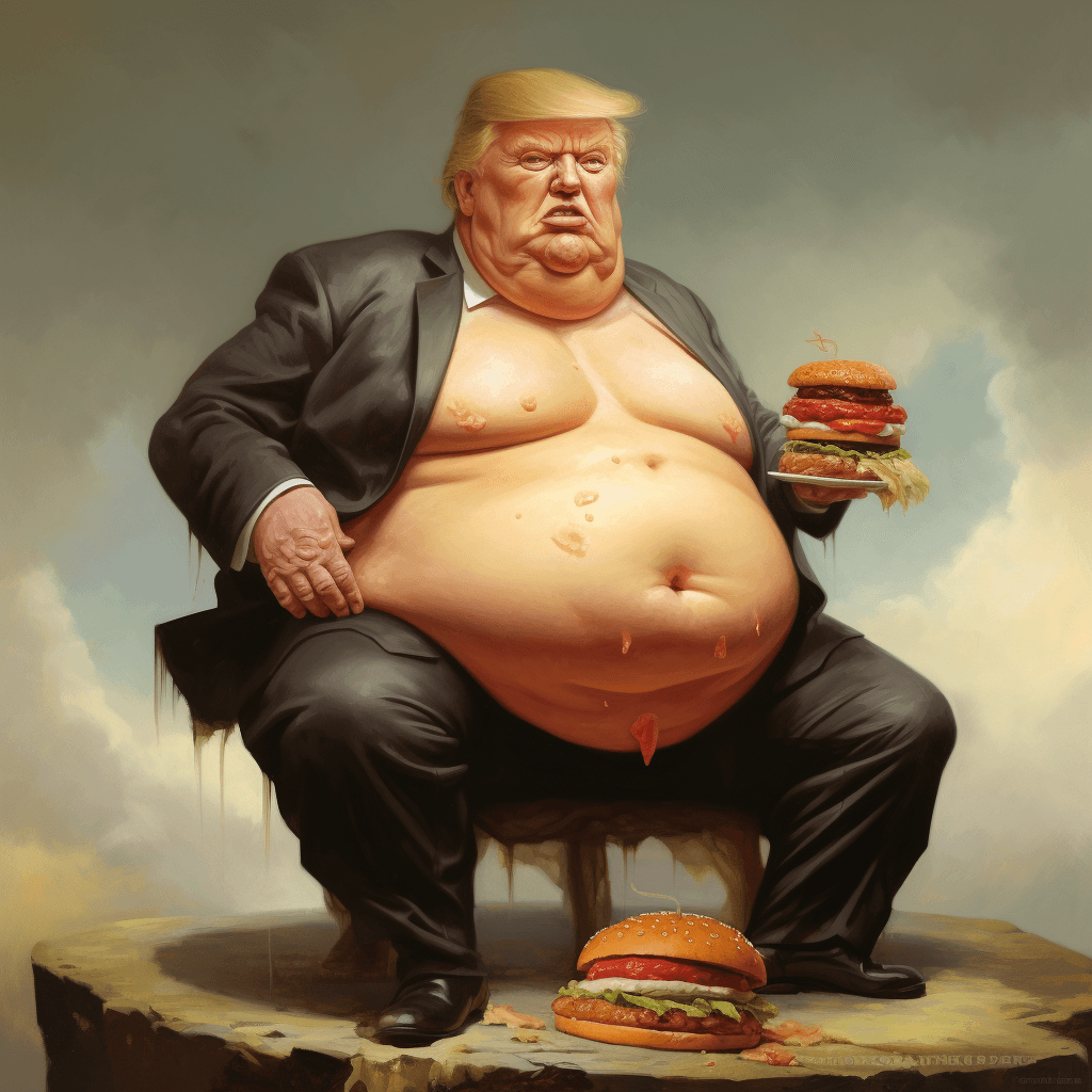 AI generated: Hungry Trump