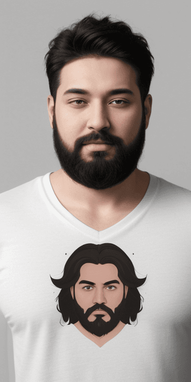 AI generated: semi bearded, He is intuitive, independent, and energetic. This male exudes a efficient aura, couple...