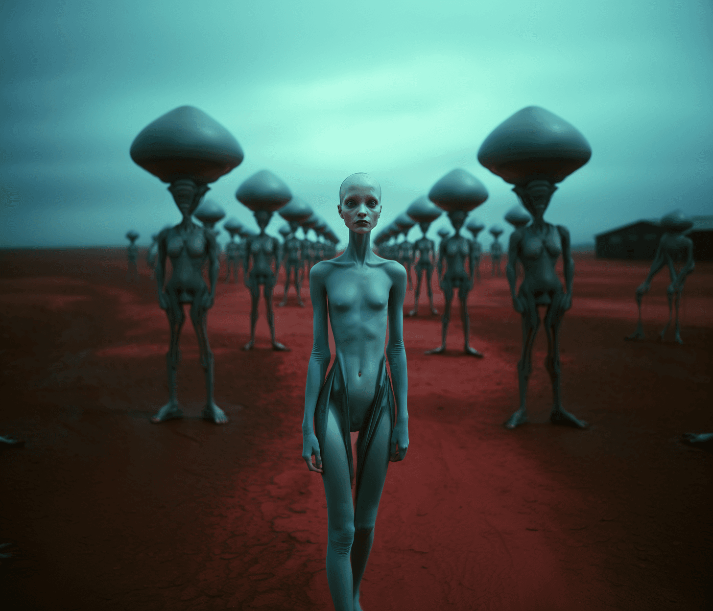 AI generated: fantastic planet, Award - winning, full body portrait photograph shot with Kodak Portra 800, a Hasse...
